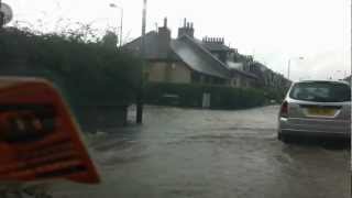 Flooding on Feus Road Perth UK [upl. by Lenka]