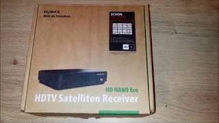 Humax Nano Eco Hd Sat Receiver mit Aufnahmefunktion [upl. by Laefar]