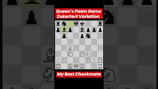 Queens Pawn Game Zukertort Variation My best checkmate chess [upl. by Newbold]