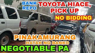 PINAKAMURANG HATAK NG BANGKO  BILIHAN NG MURANG REPO CARS HI ACE PICK UPREPO FOR SALEREPOMAN PH [upl. by Denyse]