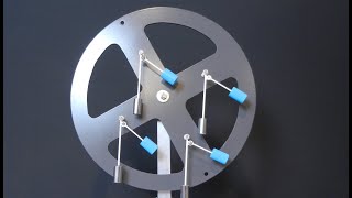 Overbalanced wheel with earingshaped weights [upl. by Kcirrez]