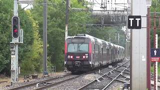 Z20900 IDF et Z8800 Carmillon  Départ de la gare dOrly Ville sur la ligne C du RER [upl. by Nahaj]