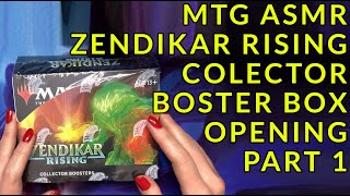 MTG ASMR  ZENDIKAR RISING COLLECTORS BOOSTER BOX OPENING  PART 1  LIZBETH EDEN [upl. by Par]