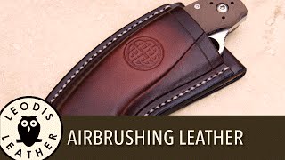 Using an Airbrush for Leatherwork or Other Crafts [upl. by Nnairet]