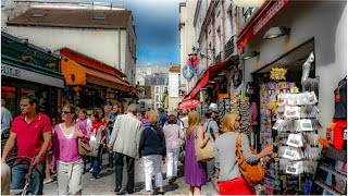 The Short Walk From SacréCœur to Place du Tertre Montmartre Paris [upl. by Sommer]