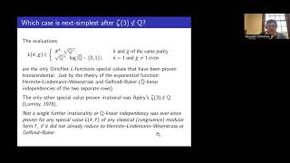 Vesselin Dimitrov The next case after Apéry on mixed Tate periods NTWS 202 [upl. by Nomihs]