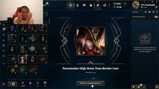 INSANE LUCK HIGH NOON CAPSULE OPENING 2024 Peacemaker Highnoon Yone  Whaling on League of Legends [upl. by Macmullin]