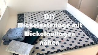 DIY Wickelunterlage mit wechselbarer Wickelauflage für den Wickeltisch nähen [upl. by Kcirred31]