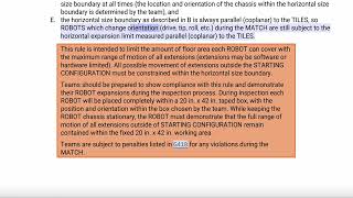 FTC Manual Audiobook 12 Robot Construction Rules [upl. by Ayvid]