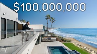 Inside a 100000000 Oceanfront Mansion in Malibu California [upl. by Acirne]