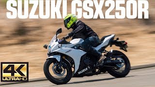 2018 Suzuki GSX250R Review  4K [upl. by Risley]