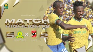 HIGHLIGHTS  Mamelodi Sundowns 🆚 Al Ahly SC  Matchday 4  202223 TotalEnergiesCAFCL [upl. by Esiouqrut]