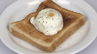 NO Fail Microwave Perfect Poached Egg Recipe [upl. by Lacim]