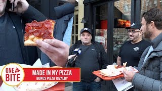 Barstool Pizza Review  Made In New York Pizza Bonus Pizza Lawsuit [upl. by Lain]