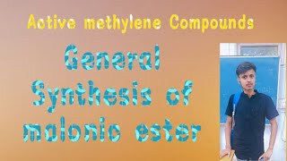 Active methylene compounds  General synthesis of malonic ester [upl. by Oys]