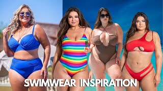 Plus Size Swimsuit ideas for summer 2023  swimwear for plus size women [upl. by Aihcila239]