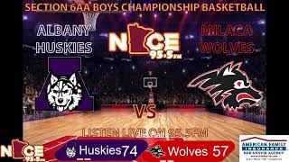 Albany vs Milaca Section 6AA Boys Basketball Championship [upl. by Ecylahs437]