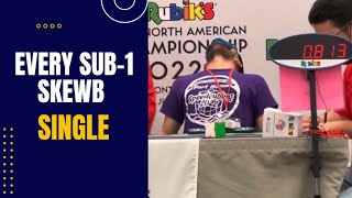 Every Sub1 Skewb Single [upl. by Andy63]