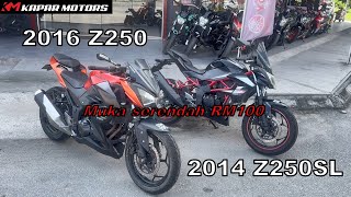 For Sale Kawasaki 2016 Z250 amp 2014 Z250SL kaparMotor [upl. by Knorring]