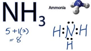 NH3 Lewis Structure  How to Draw the Dot Structure for NH3 Ammonia [upl. by Bolling]