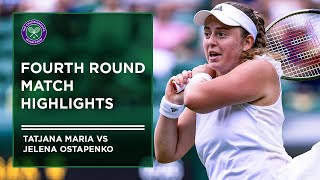 Jelena Ostapenko vs Tatjana Maria  Match Highlights  Wimbledon 2022 [upl. by Baptista731]