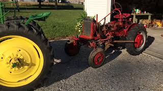 Pulling a Farmall Cub with a John Deere H [upl. by Behnken]