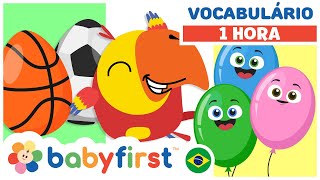 Desenhos Educativos  LARRY O PASSARINHO E OS OVOS COLORIDOS  Praticar esportes  BabyFirst Brasil [upl. by Eirena389]