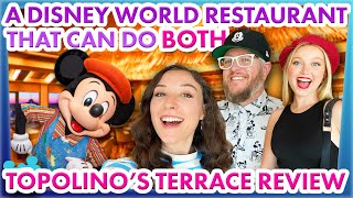 Get You a Disney World Restaurant That Can Do BOTH  Topolinos Terrace Review [upl. by Aranat]