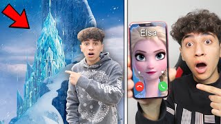 ELSA NIN BUZDAN SARAYINA GİTTİK  ELSA FROZEN Gerçek [upl. by Divadnhoj]