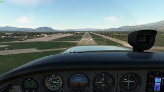 Kalamata Airport quotCaptain Vassilis Constantakopoulosquot LGKL Landing [upl. by Aneerak]