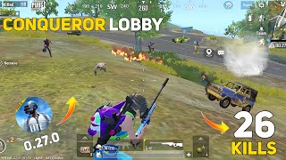 NEW UPDATE 0270 INTENSE GAMEPLAY 🔥  CONQUEROR LOBBY FIGHT  PUBG LITE BGMI LITE [upl. by Seamus845]