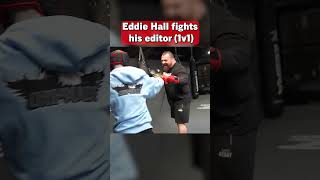 Eddie Hall vs His Video Editor 1v1 boxing [upl. by Araed]