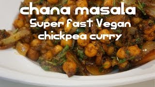 Chana Masala Recipe Indian style Chickpeas Vegan [upl. by Eppie746]