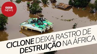 Ciclone Idal tempestade causa destruição e morte em Moçambique e Zimbábue [upl. by Crenshaw]