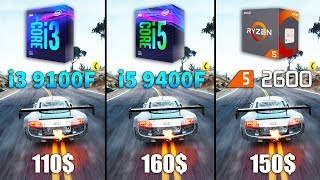 Core i3 9100F vs Core i5 9400F vs Ryzen 5 2600 Test in 10 Games [upl. by Westley]