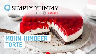 😍 Geniale MohnHimbeerTorte erfrischend und mehlfrei 👌  SIMPLY YUMMY Rezepte [upl. by Trebmer558]