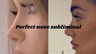 perfect nose subliminal  booster ⚠️EXTREME RESULTS⚠️ [upl. by Eleanor422]