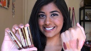 Review Milani Color Statement Lipsticks in Naturals amp Browns [upl. by Obadias]