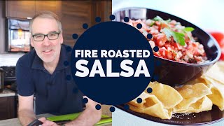 FireRoasted Tomato Salsa Recipe  FireRoasted Cherry Tomato Salsa [upl. by Ahl671]