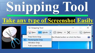 How to Use Snipping Tool to Take Screenshot [upl. by Leuqar]