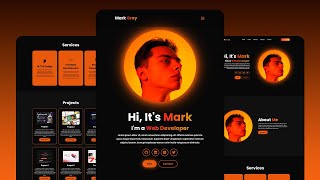 Build a Responsive Personal Portfolio Website Using HTML amp CSS amp JavaScript [upl. by Beaumont]