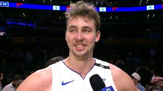 Franz Wagner Reacts to his GAME WINNER vs Lakers Full Postgame Interview [upl. by Glori]