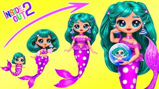 Inside Out 2 Envy Mermaid Growing Up 32 DIYs [upl. by Vipul424]