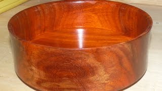 Woodturning a Pretty Padauk Bowl [upl. by Stevena111]