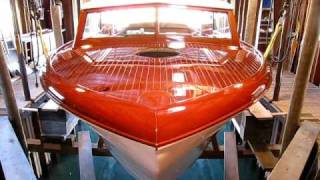 1955 29 Chris Craft Semi Enclosed Video Tour Wooden Boat Restoration [upl. by Kassity42]