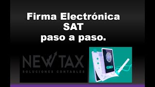 Cómo tramitar mi Firma Electronica SAT paso a paso y requisitos  Cita SAT 🔑 🖋 EFIRMA [upl. by Adnawuj822]