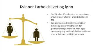 Samfunnsfag  Arbeidsmarked og kjønn [upl. by Kcirrag]