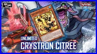 Unlimited Crystron Citree Best Duel Links Deck of All Time YuGiOh Duel Links [upl. by Aipotu937]