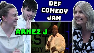 BRITISH FAMILY REACTS Arnez J  His Brother Rodney  Def Comedy Jam [upl. by Phelia]