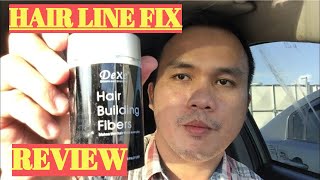 MY REVIEW AND FIRST TIME TO TRY DEXE HAIR BUILDING FIBERS [upl. by Ahens]